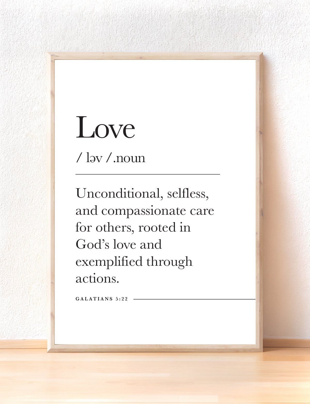 Love - Galatians 5 22