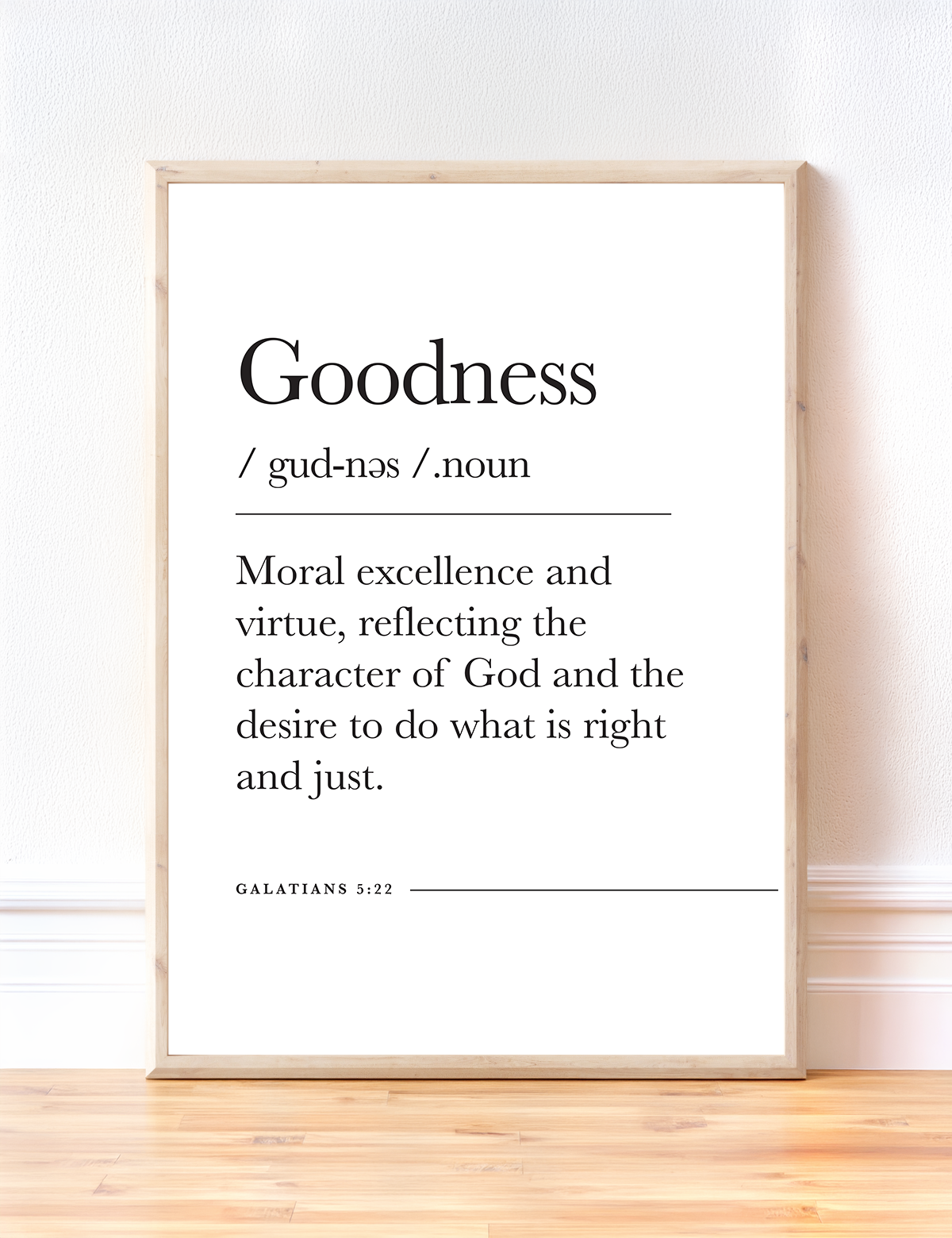 Goodness Galatians 5 22