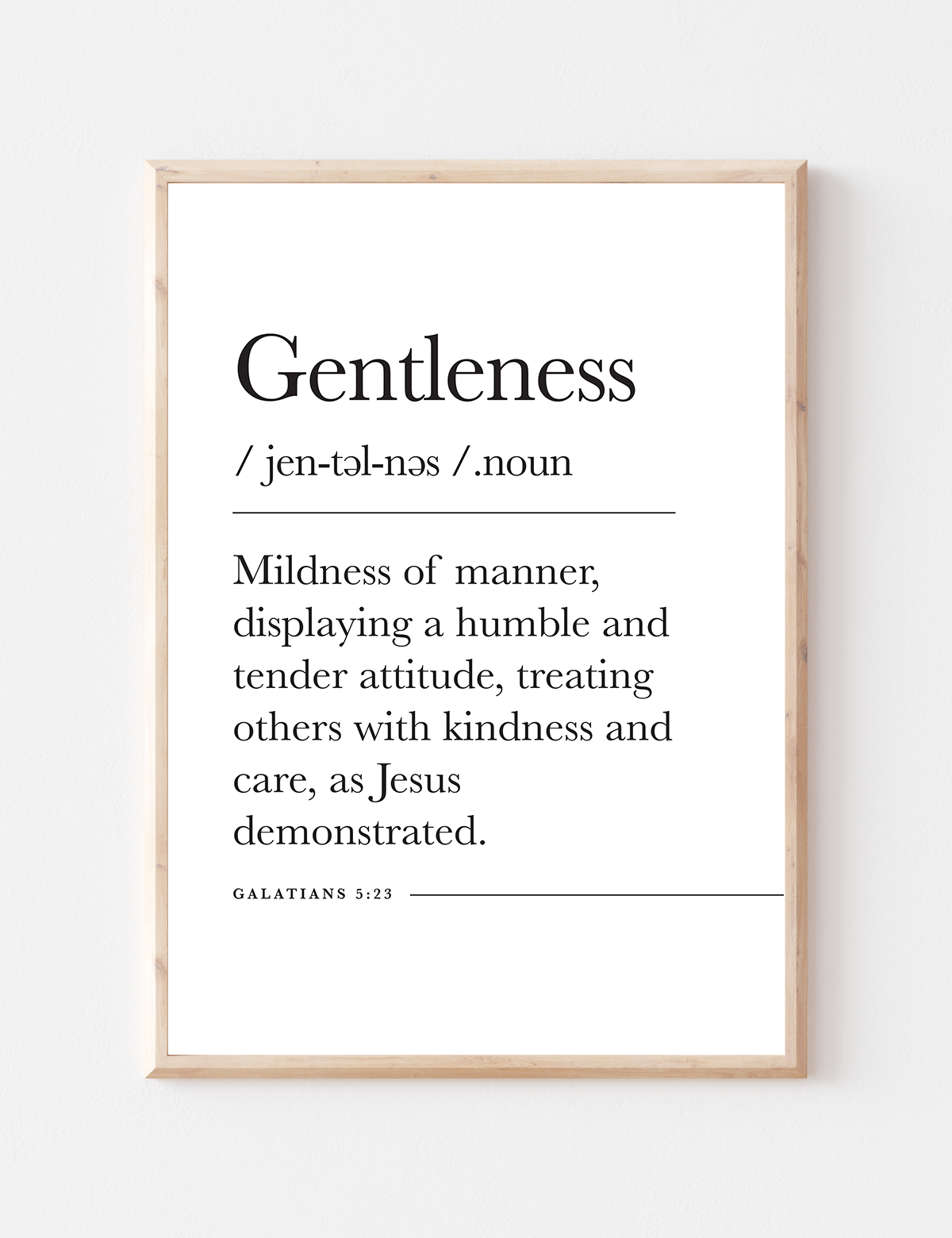 Gentleness Galatians 5 22 Christian Scripture