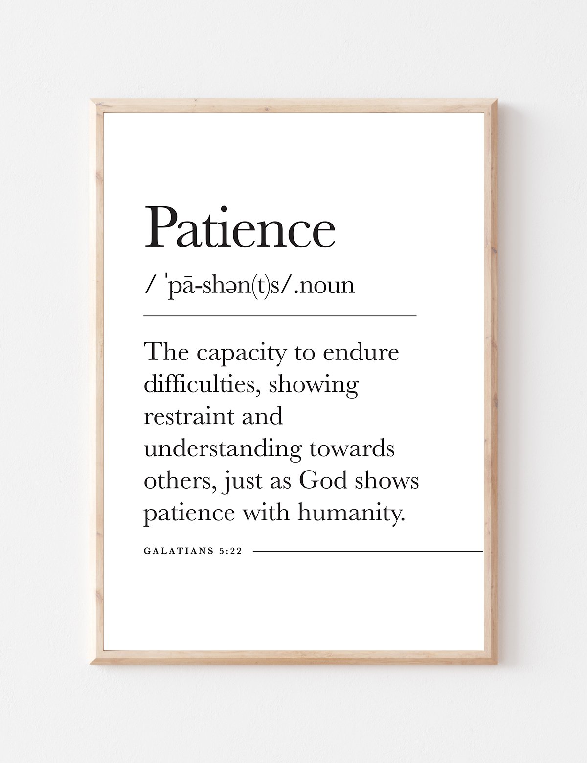Patience - Galatians 4 22