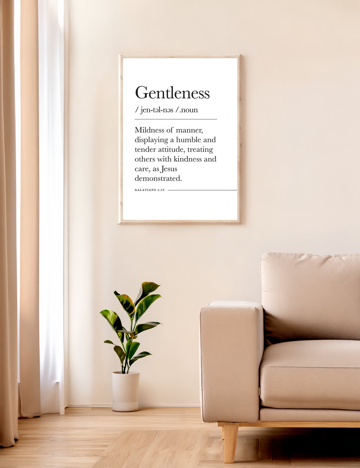 Gentleness Galatians 5 22 Christian Scripture