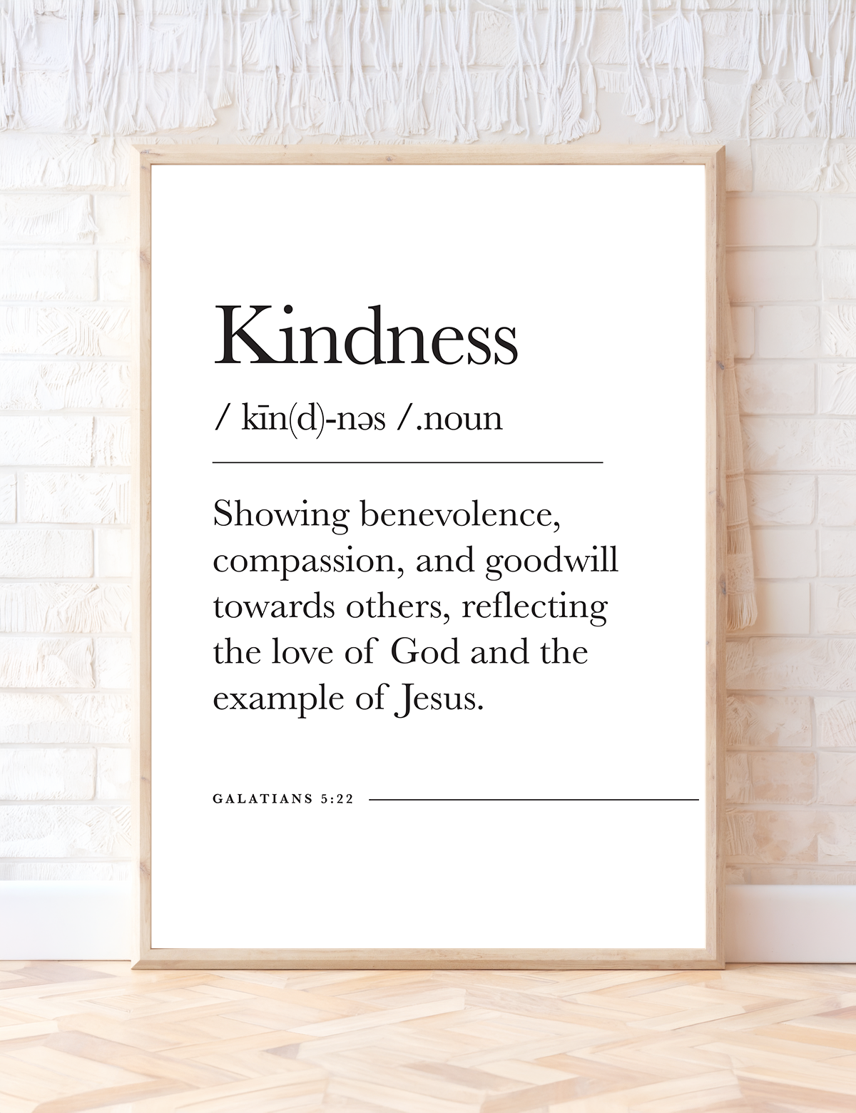 Kindness Galatians 5 22