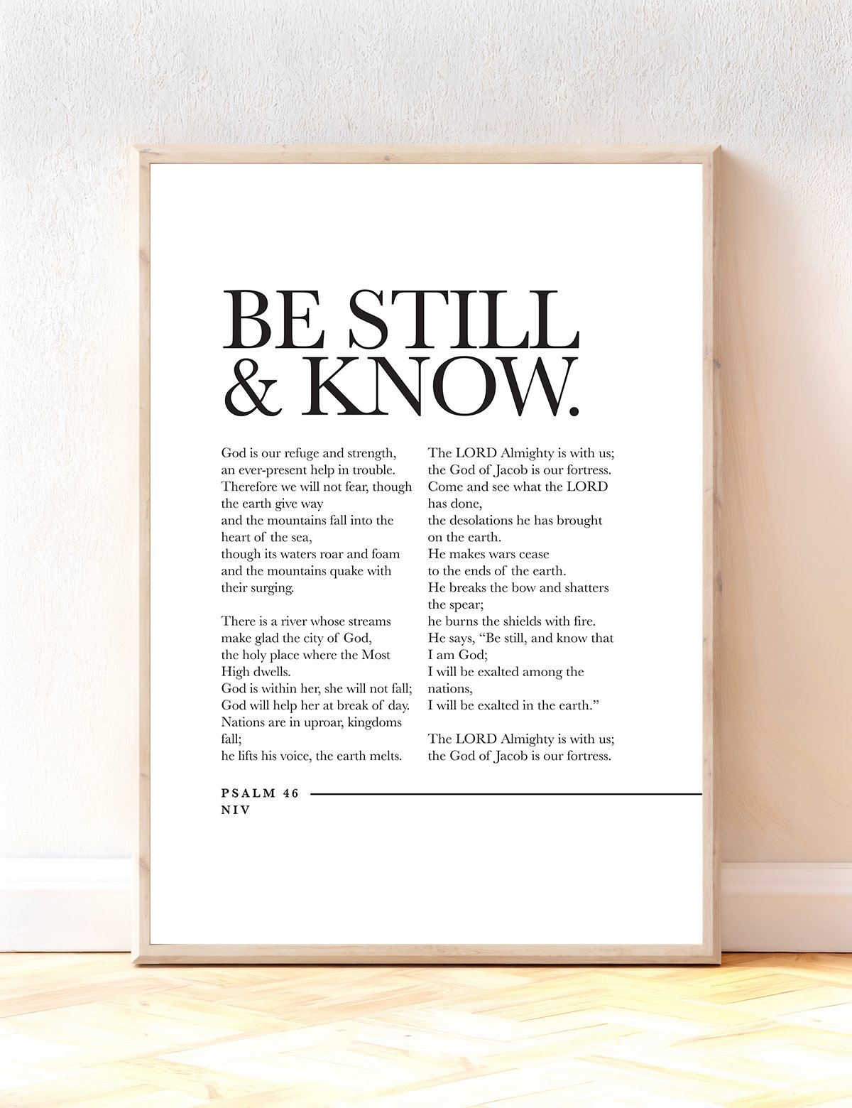 Be Still and Know Psalm 46
