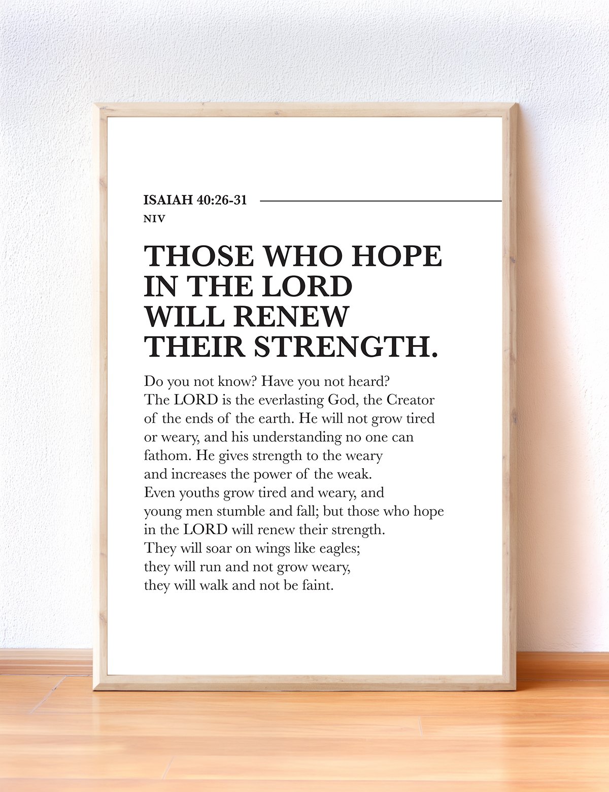 Those Who Hope In The Lord Isaiah 40 31