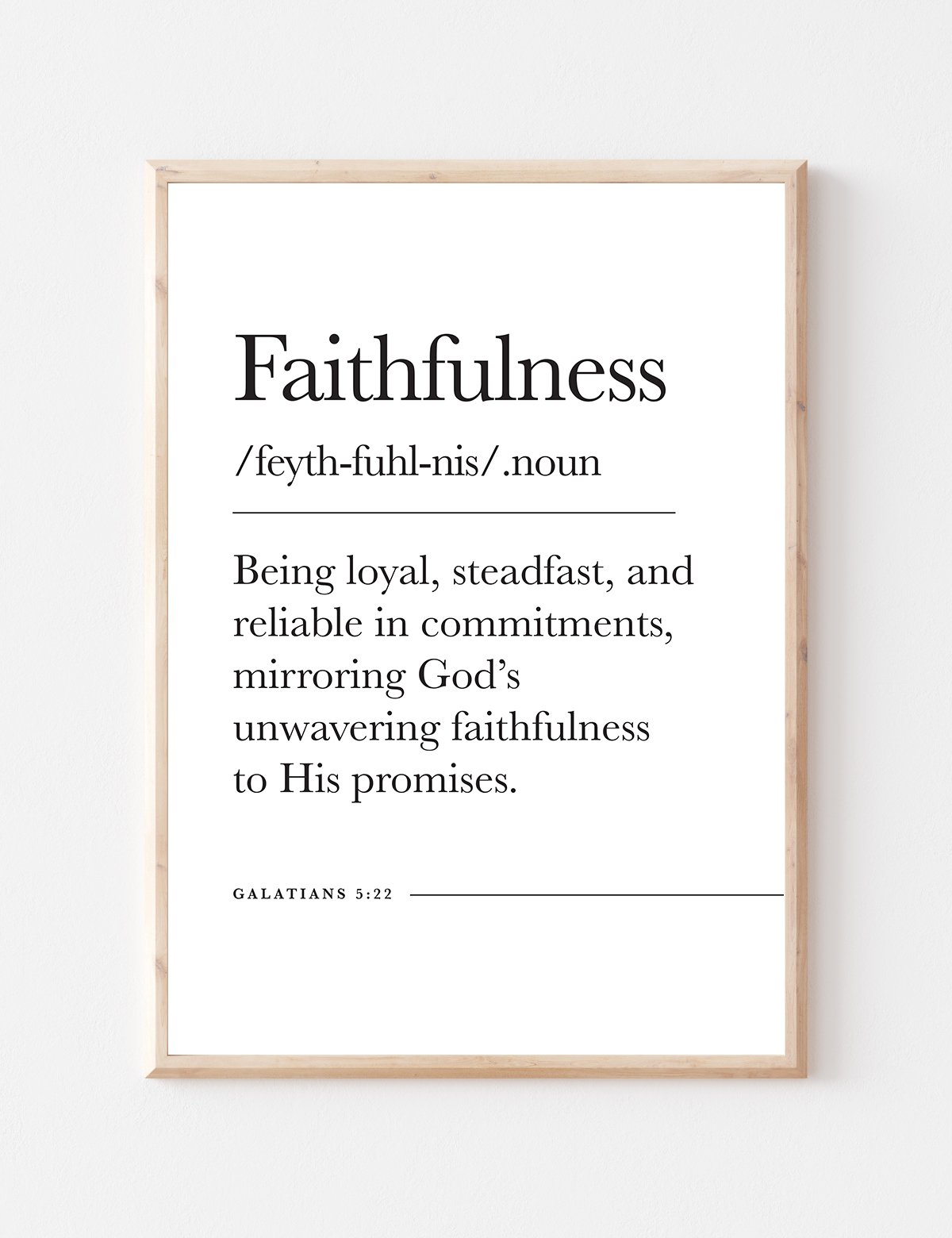 Faithfulness Galatians 5 22