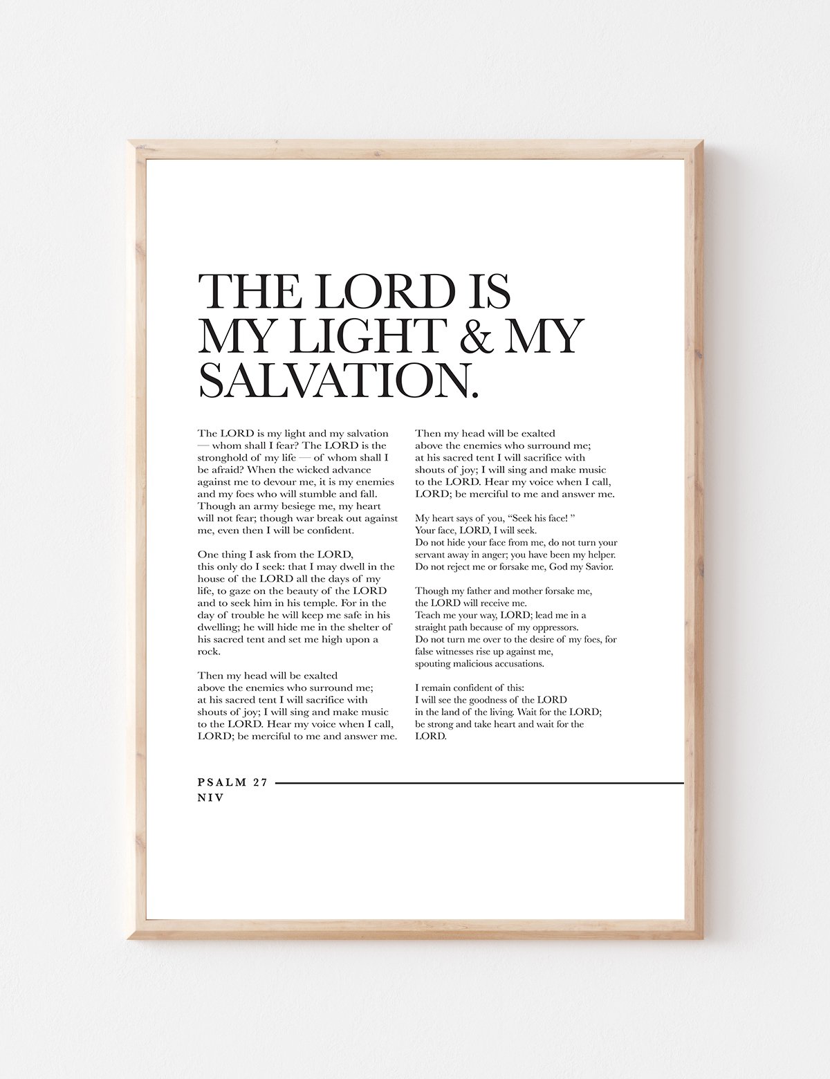 The Lord Is My Light and My-Salvation Psalm-27
