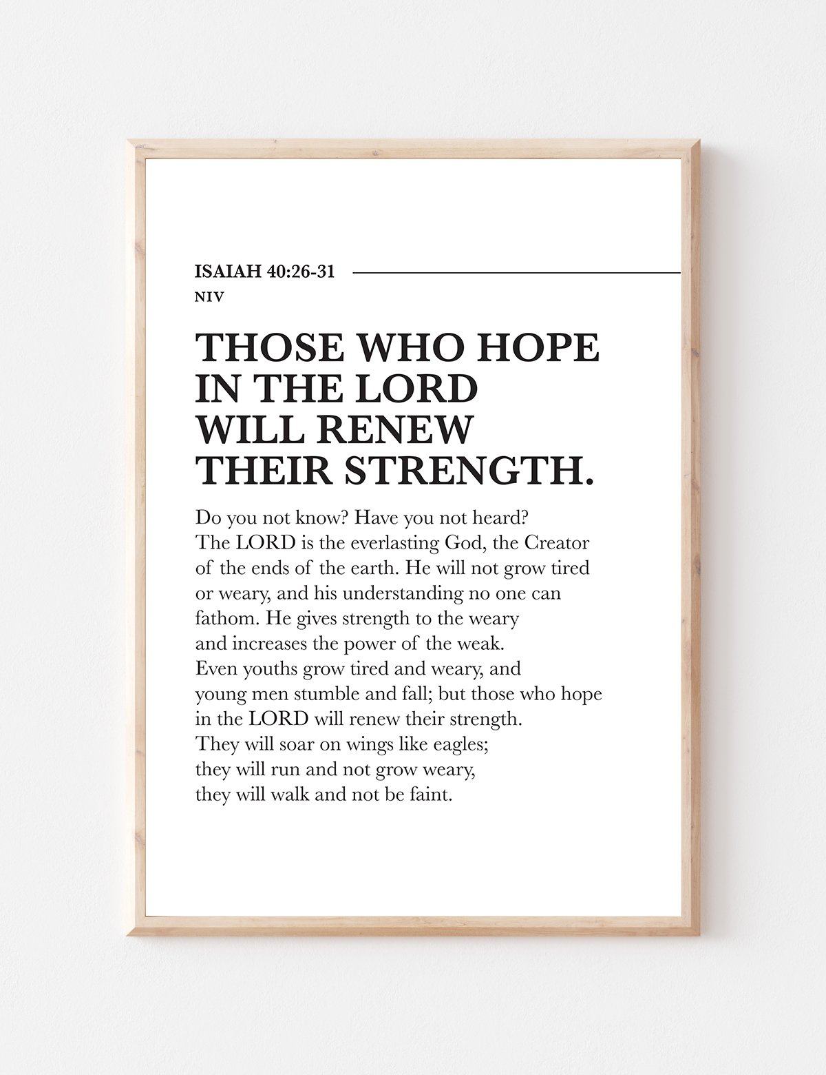 Those Who Hope In The Lord Isaiah 40 31