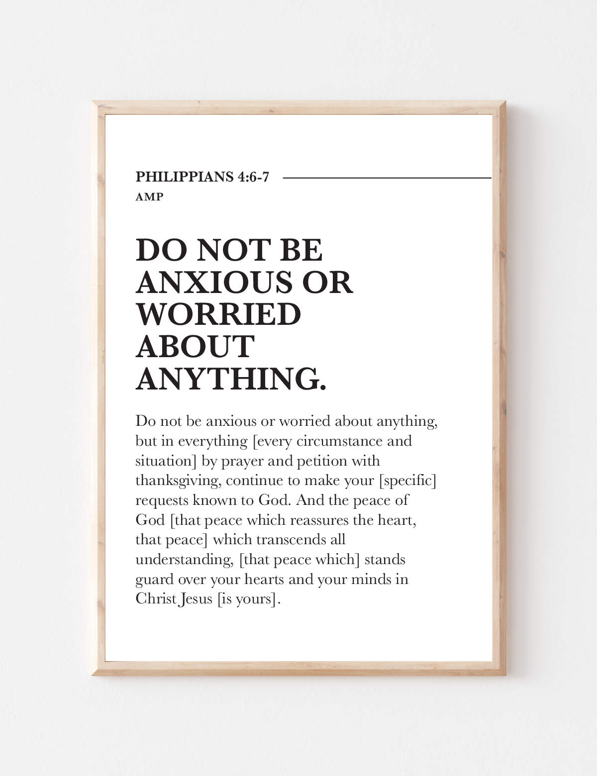 Do Not Be Anxious About Anything Thing Philippians 4 6