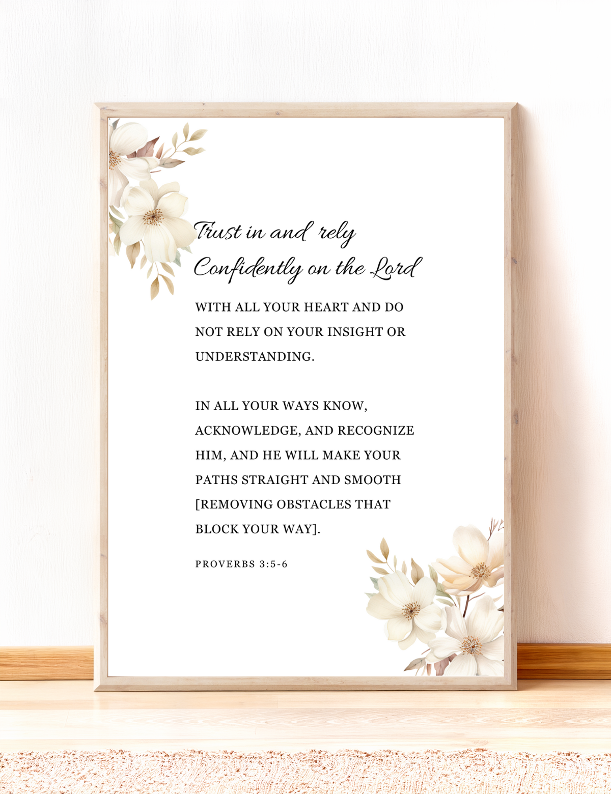 Trust in the Lord – Proverbs 3:5–6
