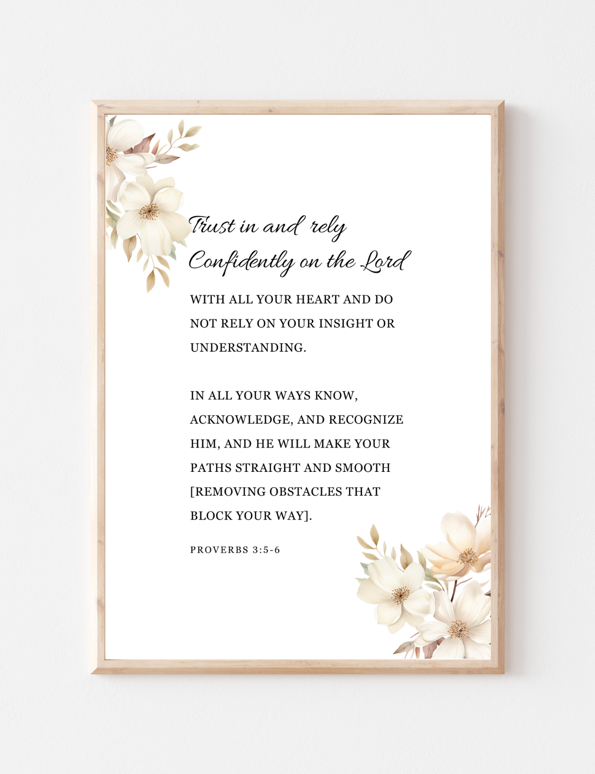 Trust in the Lord – Proverbs 3:5–6
